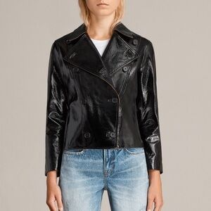 AllSaints/ NWT deebee Payton patent Leather Jacket 2